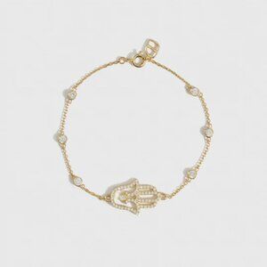 8" Hamsa Pavé Bracelet - The Drae Collection